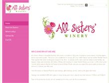 Tablet Screenshot of allsisterswinery.com